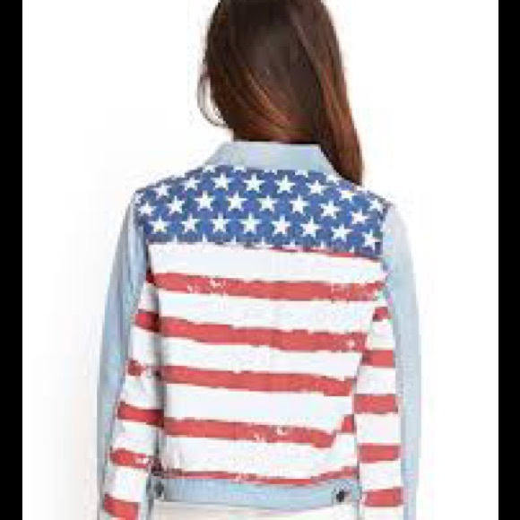 🇺🇸🇺🇸 FOREVER 21 Premium Denim USA Jacket🇺🇸🇺🇸 - Picture 4 of 16